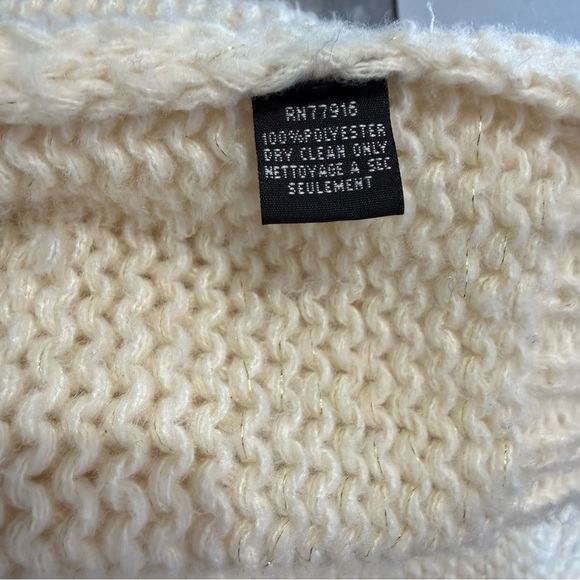 Maeve Cream Floral Knit Women's Sweater - Picture 8 of 9